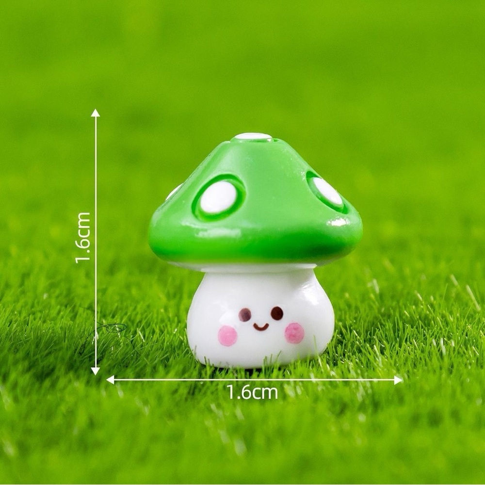 12 PCs Colorful Mushroom Toy Set for Kids.  Mini mushroom for Craft Jewelry DIY - Picture 9 of 9